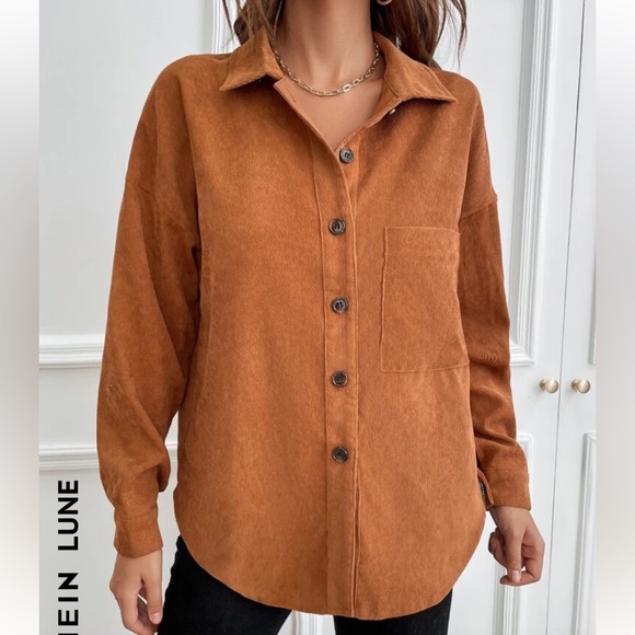 NWOT Shein Large Lightweight Fall Shacket/Jacket - Picture 2 of 6